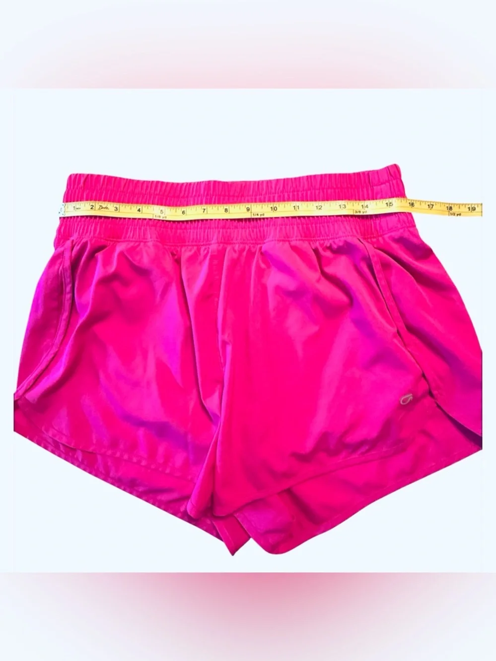 GapFit High Rise Running Shorts Hot Pink Breathable Athletic Barbiecore Large - Picture 8 of 11